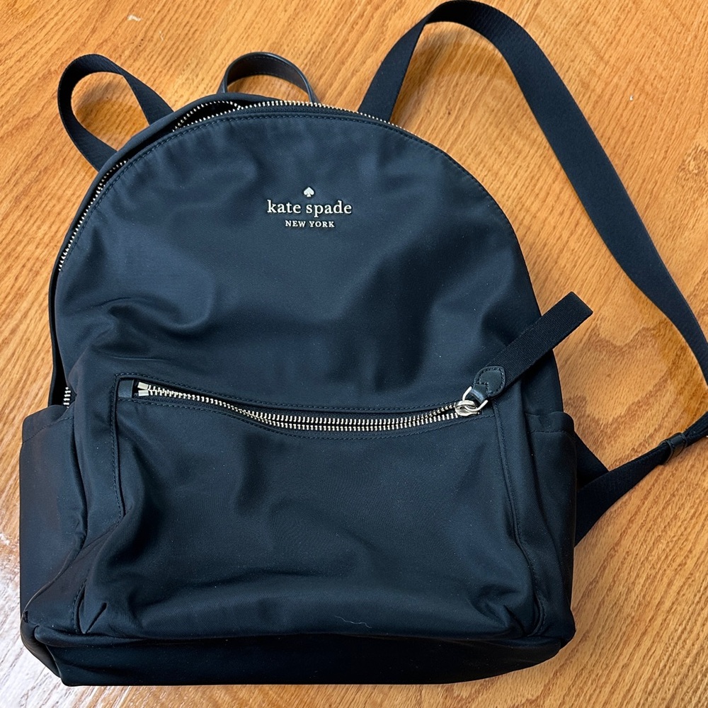 Kate Spade Black Nylon Backpack